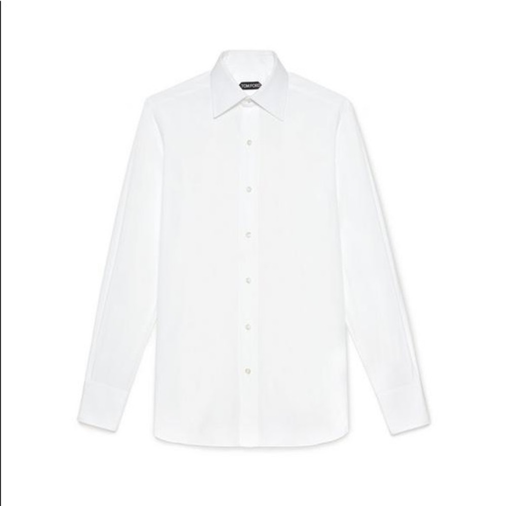 Tom Ford Men's Classic-Collar Poplin Dress Shirt